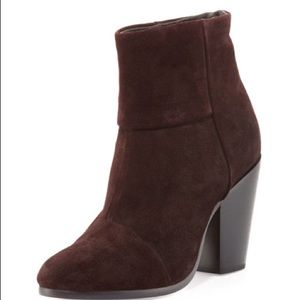 Rag and Bone burgundy booties